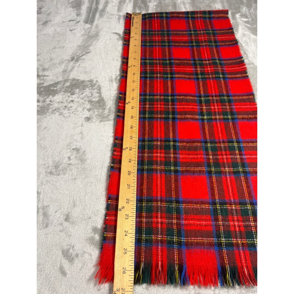Stewart Royal by Rodlinoch Red Tartan Plaid 100% Pure New Wool Scarf Scotland - Picture 4 of 7